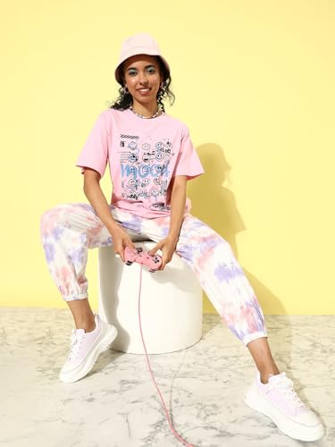 Image of Dillinger Blue Graphic Oversized T-Shirt