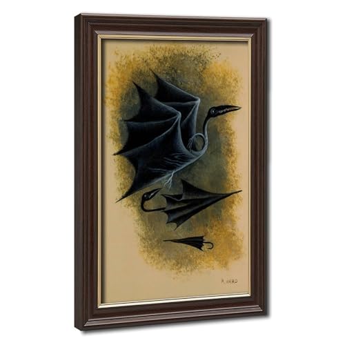 Remedios Varo Ptérodactyle affiche sur toile 20x30 cm pour décoration murale suspendue