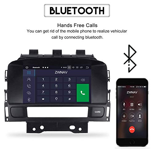 ZWNAV Andriod 9.0 Autoradio Sat Nav Navigation GPS pour Opel Opel Holden Astra J 2010-2016 Soutien Europe 49 Carte de… - Image 5