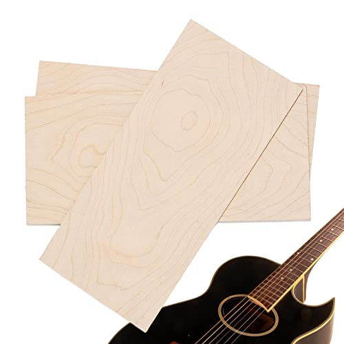 Yuxun Guitar Neck Shims - 3-Piece Electric Guitar Head Veneer - Acoustic Guitar Neck Shims Guitar Parts Instrument Replacement For Luthiers Diy Making #TOP7