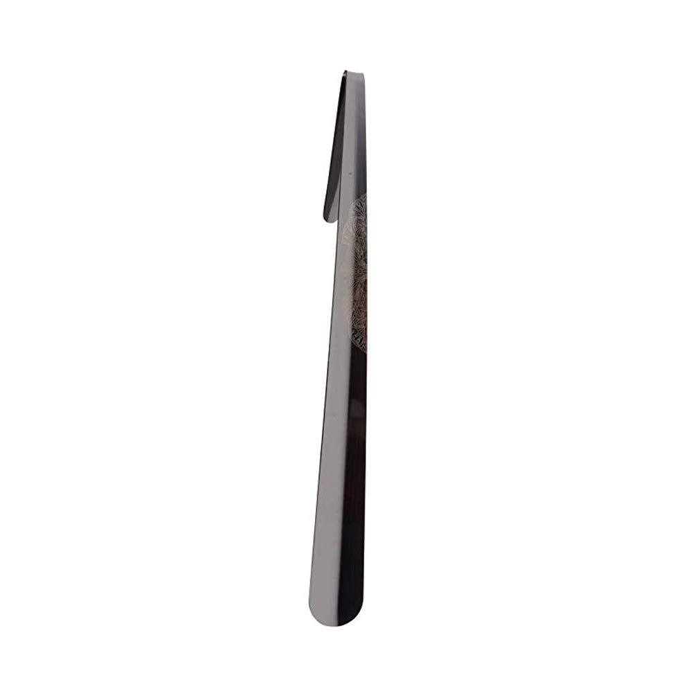 HMTE Calzador extralargo, Calzador de Acero Inoxidable de 42,5 cm, Cuerno de Bota de Metal Duradero de Mango Largo con Gancho (A 42,5 cm/16,73 Pulgadas)