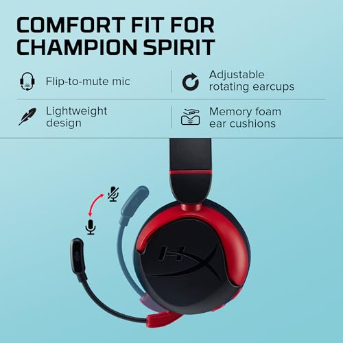 Image of HyperX Cloud Mini - Wireless Headset Compatible with PC, Chromebook, Nintendo Switch,PlayStation Controllers,Xbox Controllers,Phones,Laptops,Tablets,Tuck-Away Boom Mic,3.5mm Jack,Black