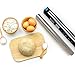 Zulay Kitchen 15.9 inch Professional Stainless Steel Rolling Pin - Lightweight Metal French Rolling Pin - Perfect for Baking, Fondant, Pizza Dough Roller, Dumpling