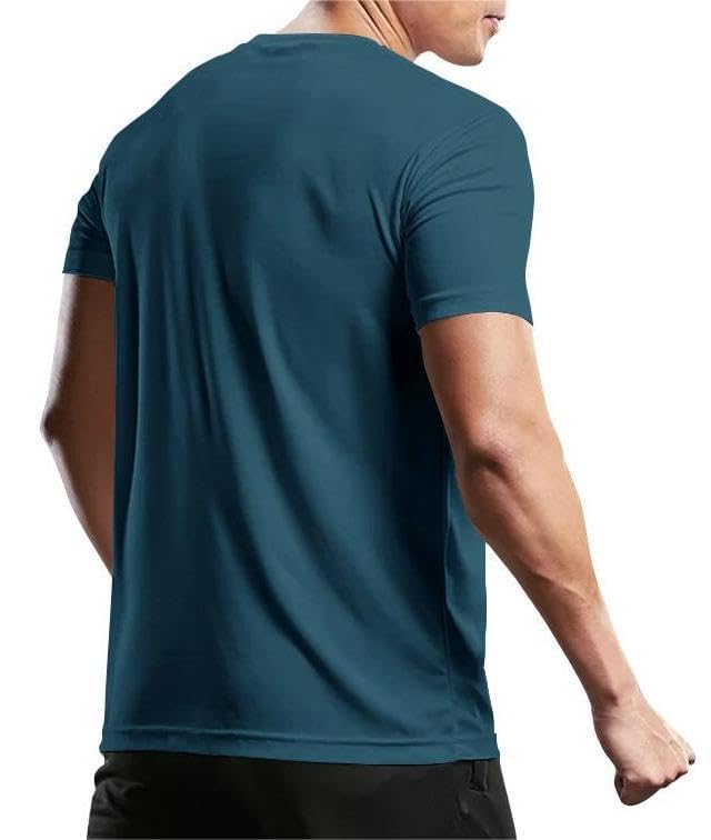 Image of Noble Monk Men's Regular Fit T Shirt |Half Sleeves |Round Neck | Casual T-Shirt for Me