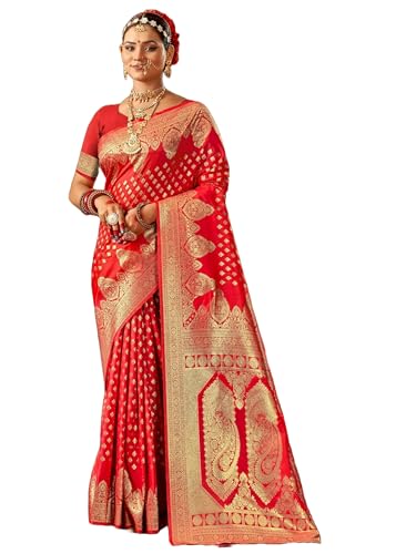 Sari traditionnel en soie pure 15110 : l'élégance indienne authentique