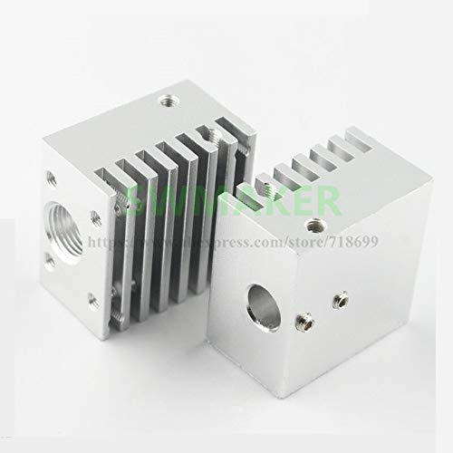 Lysee 3D Printer Parts & Accessories - All-Metal Single Heat Sink Single Nozzle Head Long Distance Radiator for TEVO 3D Printer