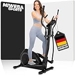Miweba Sports Crosstrainer MC500 Stepper | 7 kg Schwungmasse - Bis 120 kg - Ergometer - Heimtrainer leise - Ellipsentrainer für Zuhause - LCD Monitor - Hometrainer - Cardio - Fitnessgerät (Schwarz)