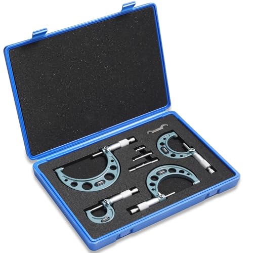 REXBETI Outside Micrometer, Ultra-Precision Carbide Tipped Measuring Tool