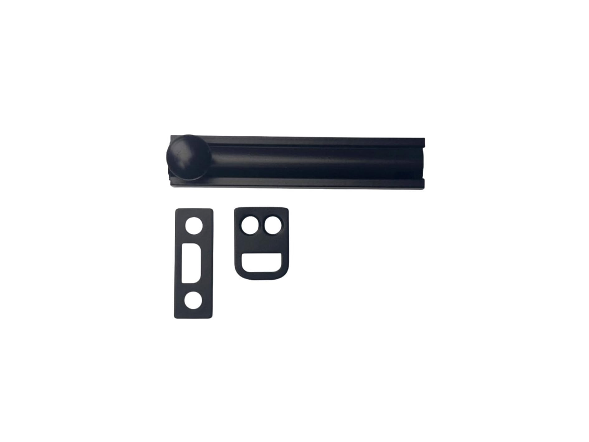 Solid Brass Surface Bolts - 3" Matte Black -1