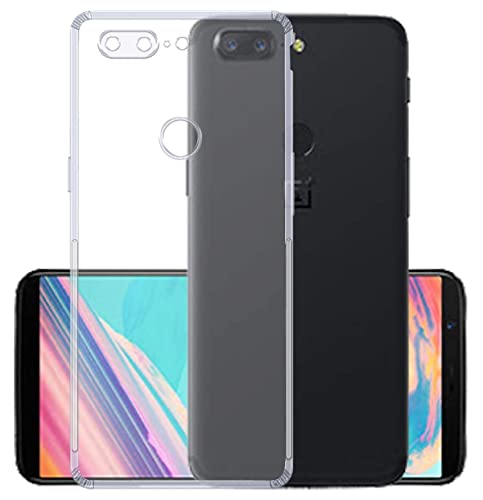 Image of Dashmesh Shopping TPU Shock Proof Protective Anti Shock, Soft Transparent Back Case for Oneplus 5T [Bumper Corners with Air Cushion Technology]