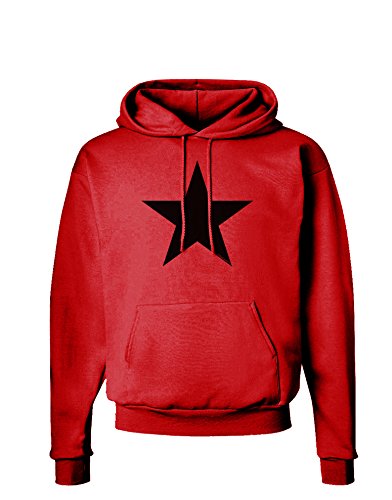 TOOLOUD Black Star Hoodie Sweatshirt Hooded Pullover Pockets