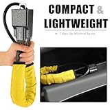 Tevlaphee Upgraded Steering Wheel Lock, Seat Belt Lock, Metal Head, High Visibility Car Lock Anti-Theft Device, Heavy Duty, Universal Fit for Car, SUV, Pickup, Jeep, Van, RV, 3Keys(Yellow) - Image 5