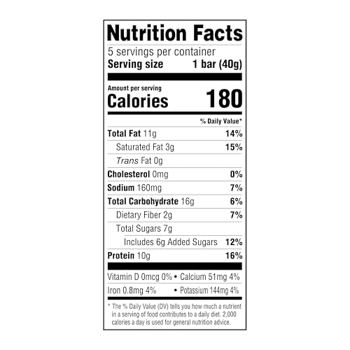 Image of Amazon Grocery, Protein Chewy Bars, Peanut, Almond & Dark Chocolate Flavor, 7.1 oz, 5 ct (Previously Happy Belly, Packaging May Vary)