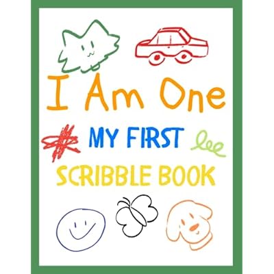 I am One- My First Scribble Book: Lively Lime Canvas