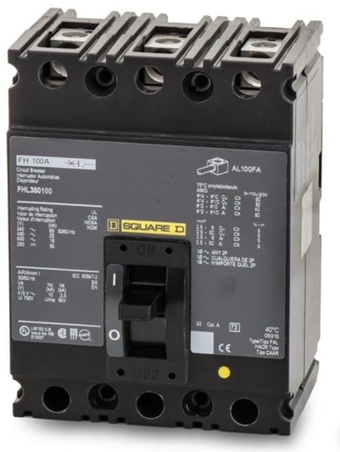 Generic FHL36100 - Molded Case Circuit Breaker Feed-Thru - 100 Amp - 3 Pole - 600 Volt