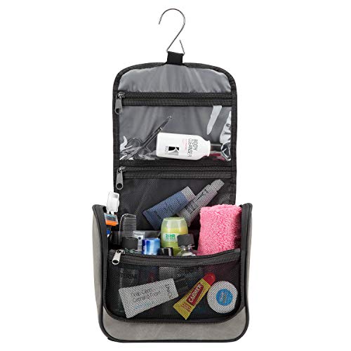 Lewis-N-Clark-Brushed-Twill-Hanging-Toiletry-Kit-Bag-for-Travel-Accessories-Shampoo-Cosmetics-Personal-Items-Gray-OneSize