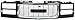 Evan-Fischer EVA17772010590 Grille for GMC C/K Full Size Pickup 94-02 Suburban 94-99 Cross Bar Chrome Insert Painted-Black W/Composite Headlights