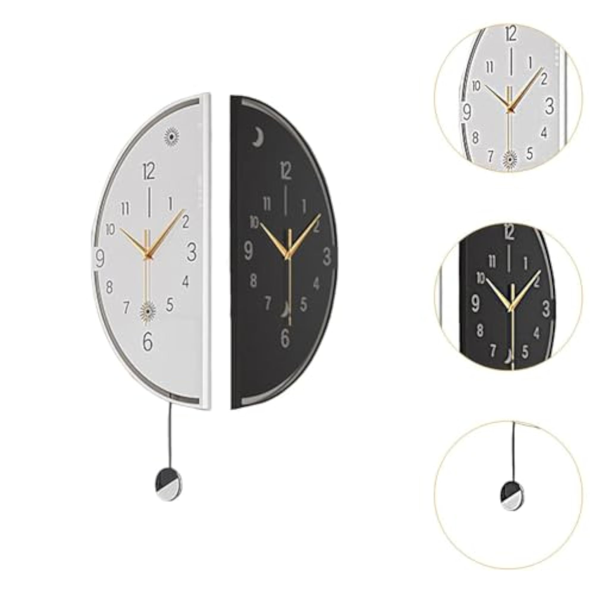 Double Sided Corner Wall Clock Decorative Clock for Office
