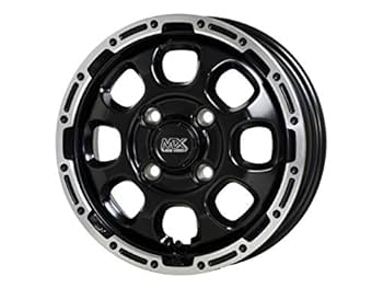 12インチ 4-100 マッドクロス ホイール 4本 ブロンズクリアリムブラック HOT STUFF 12インチ 4穴 100 4B マッドクロス グレイス ブラック