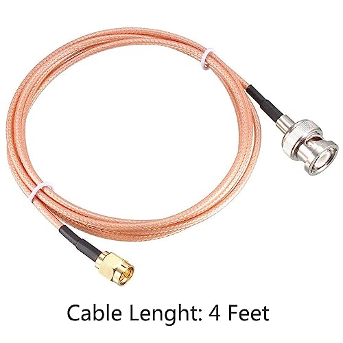 MACHSWON RG316 Coaxial Cable with BNC Male to SMA Male Connectors Low Loss Coax Cable 50 Ohm 4 Ft For CCTV,DVR,Camera,Video Signals - Image 2