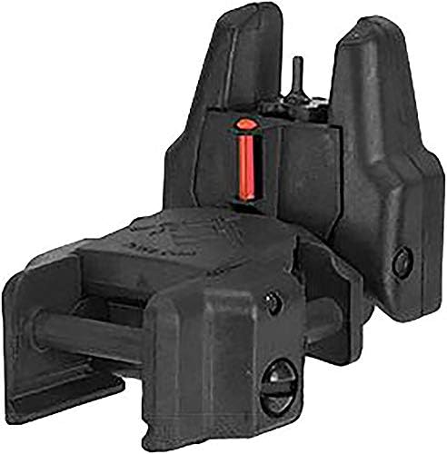 Evike Airsoft - Dual-Profile Rhino Fiber Optic Flip-up Sight - Front Sight (Color: Black)