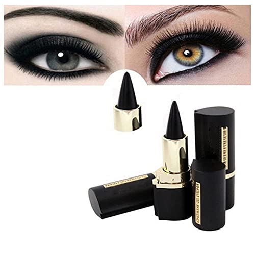 1 Piece Matte Quick-Dry Eyeliner,Black Waterproof Makeup Eyes Pencil Long Lasting Smudge-Proof Gel Eyeliner for Women Girls Daily Party Stage Makeup