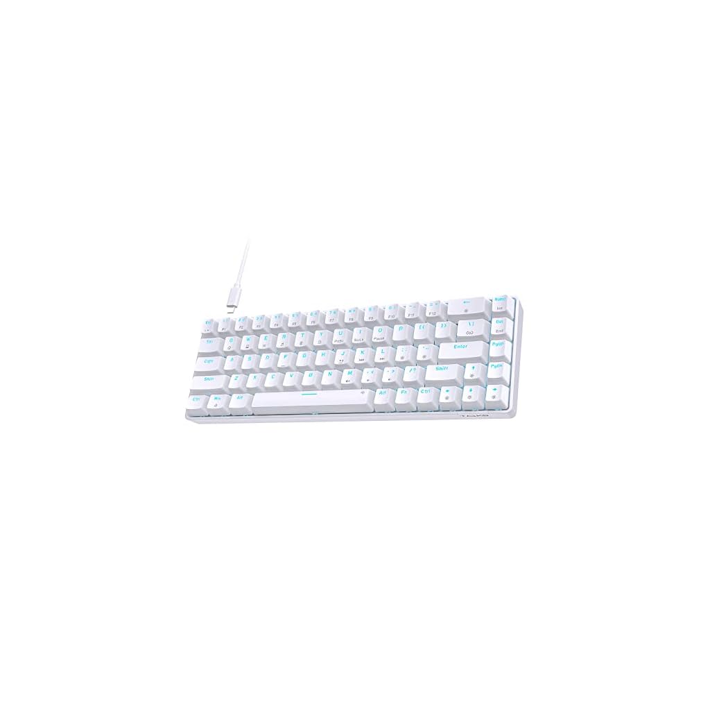 TMKB-60-Percent-KeyboardGaming-Keyboard-60-Percent-LED-Backlit-Ultra-Compact-68-Keys-60-Percent-Mechanical-Keyboard-with-Separate-ArrowControl-Keys-T68SE-Red-Switch