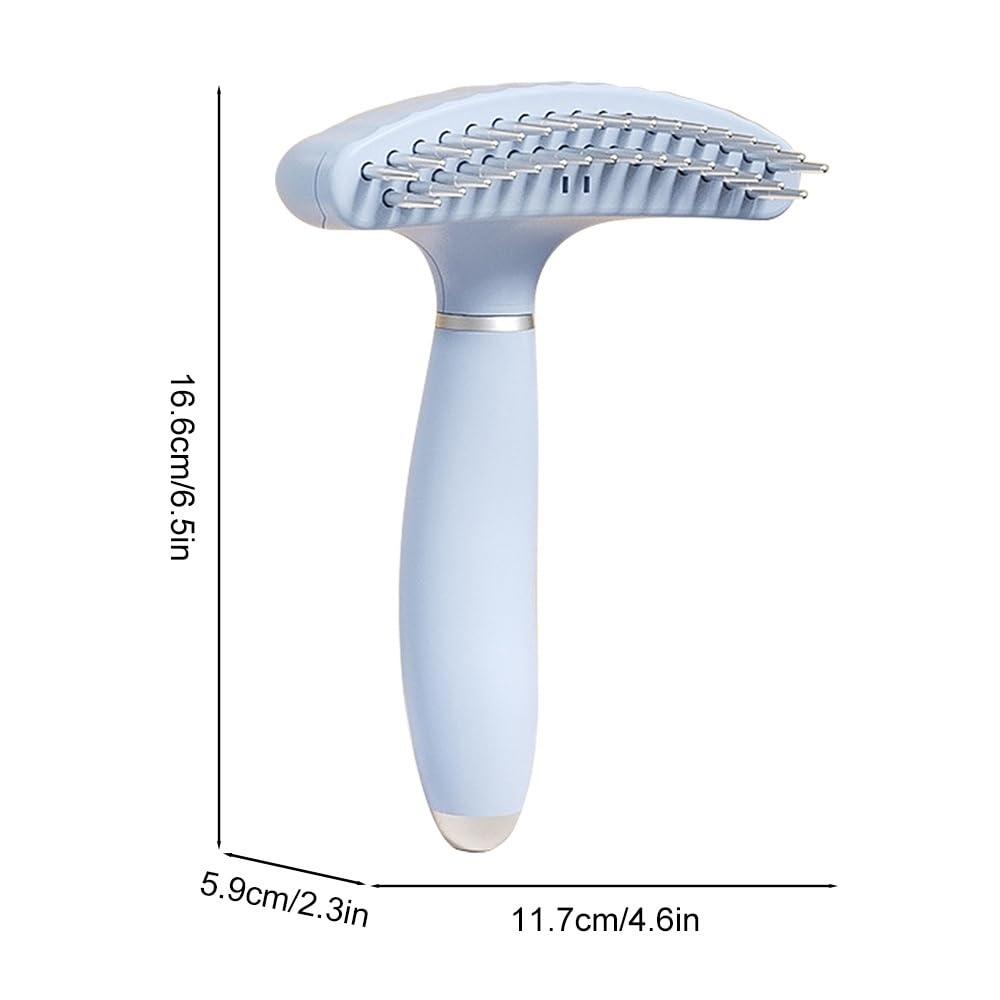 Râteau pour Chien,Brosse de Toilettage pour Chien de Compagnie,Peigne de Massage pour Chien pour Enlever les Cheveux Emmêlés et les Nœuds