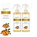 Spray esfoliante alla curcuma Peel Shot Keratin Care, spray esfoliante per il corpo e il viso con curcuma, nebbia schiarente alla cheratina, elimina la pelle morta, unifica la carnagione (2PCS) immagine