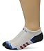 adidas Men's Climalite II No Show Socks (2 Pack), One Size, White/Shock Blue/Bold Orange/Black-Onix Marl