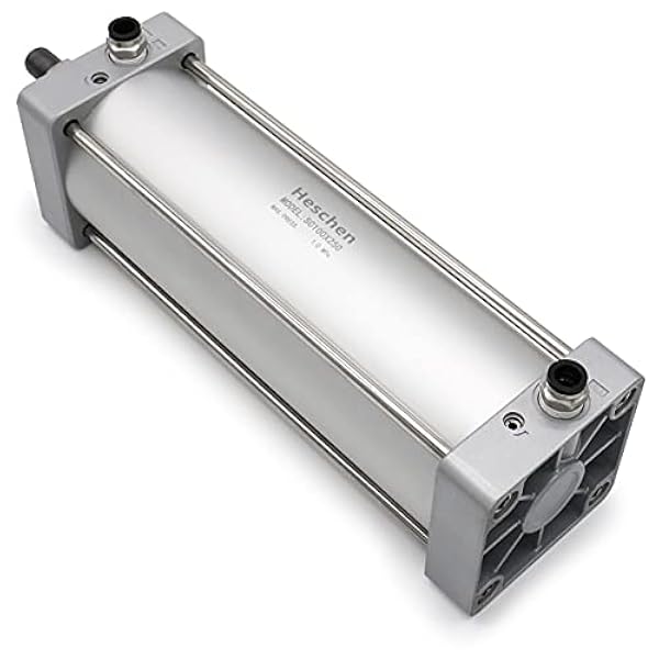 Heschen Pneumatisk standardcylinder SC 100-250 PT1/2 port 100 mm (4 tum) borr 250 mm (10 tum) slag dubbelverkande