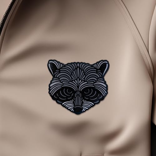 Image of Raccoon Enamel Pin | Raccoon Ornament Pin for Backpacks, Hats | Enamel Animal Pins | Rubber Locks | Style your Bag or Clothing | Gifts for Animal Lovers | Trash Panda Pin