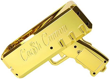 The Cash Cannon Make It Rain Money Dispenser - Chrome Gold- Novelty Item