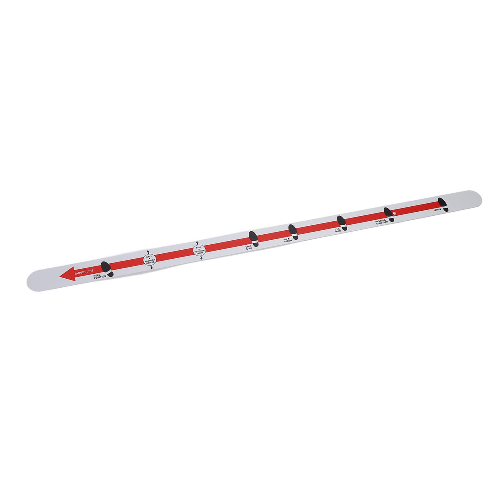 POENVFPO Entrenador de Putt de Golf, Riel de Alineación con Indicador Direccional para Golpes Consistentes, Regla de Aleación de Aluminio Duradera para el Campo de Inicio