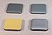 Price comparison product image Teflon Self-Adhesive Furniture Gliders, Square, 25 x 25 mm, Set of 16
