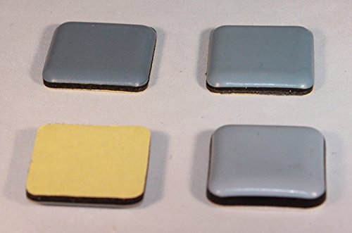 Preisvergleich Produktbild Teflongleiter Möbelgleiter selbstklebend eckig 25x25mm - 16 Stück