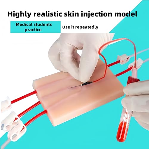 Aylashine IV Insertion/Injection Training pad, simulates Skin Texture and Veins,for Nurses, Doctors, and Students Training