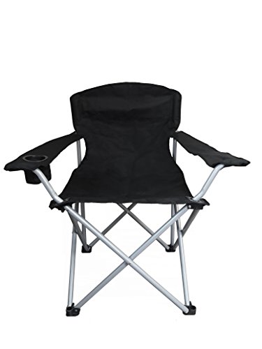 World Famous Sports Oversized Camping Quad Chair, Black