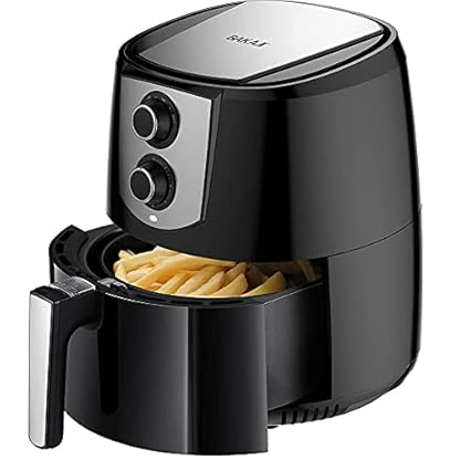 Bakaji Heißluftfritteuse ohne Öl Airfryer 4,4 l Fritteuse braten auf natürliche und gesunde Weise, Leistung 1400 W, mit Timer 30 min und Temperaturregelung bis 200 °C – Bild 8