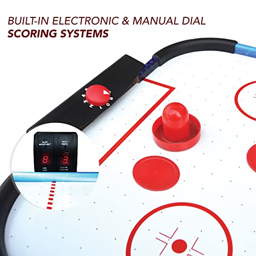 Hathaway Rapid Fire 42-In 3-In-1 Air Hockey Multi-Game Table With Soccer And Hockey Target Nets For Kids #TOP5
