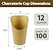 CAMKYDE 100 Pcs French Fries Holder, 12oz Disposable Paper French Fry Cups Charcuterie Cups for all Occasions (12oz)