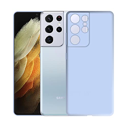 Image of Case Creation Luxurious OG Series for Samsung Galaxy S21 Ultra Case Cover,Anti-Dirty Slim Case Frosted Matte Candy TPU Raised Bezel (Splash of Color) Back Cover for Samsung S21 Ultra -Light Purple
