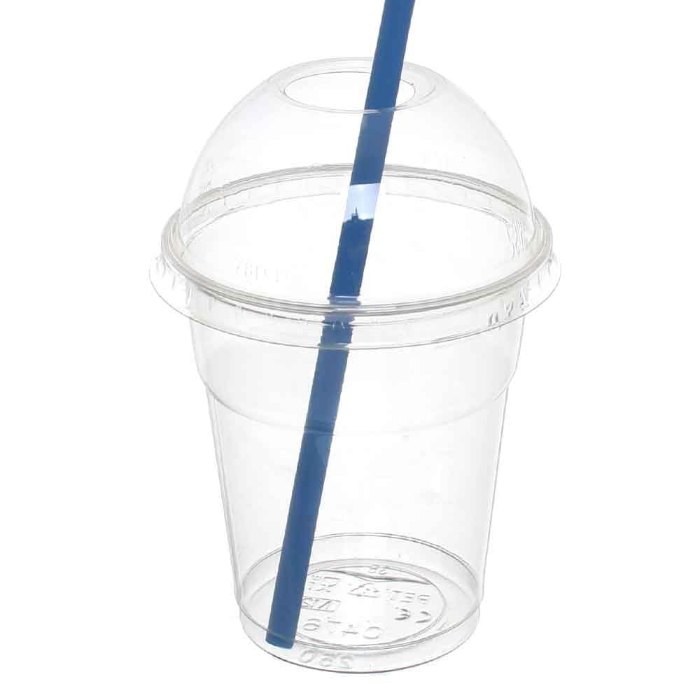 400 Bicchieri con coperchio cupola PET trasparenti monouso 200 ML tacca 0,16 alta qualità usa e getta bicchiere riciclabili macedonia bevande frappè cocktail granite gelati