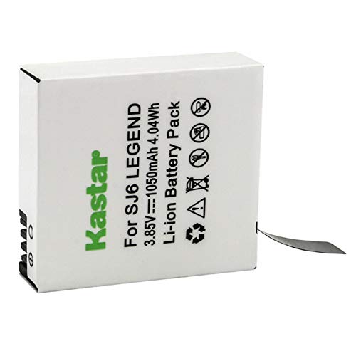 Kastar 1 Pack Battery Compatible with SJCAM SJ6 Legend SJCAM SJ 6 Battery and Charger, SJCAM SJ6 Legend 4K Action Camera, SJCAM SJ6 Legend Sport Camera