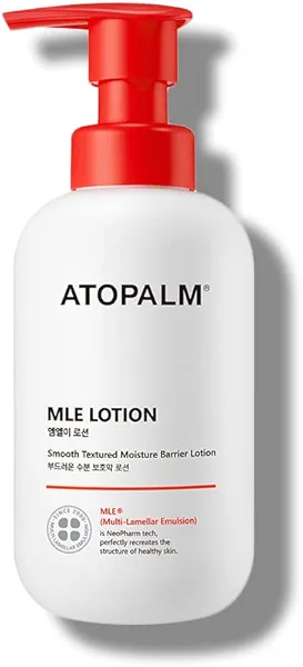 ATOPALM MLE Lotion 300ml 10.1 Fl Oz for Sensitive Skin, 48 Hours Long Hydration with Ceramide, Long-Lasting Moisturizing Baby Lotion, Strengthening Skin Barrier, Redness-Relief, Korean Skincare