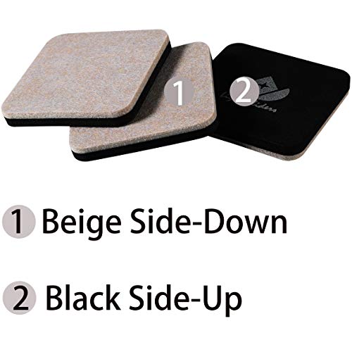 Liyic - Confezione da 20 cursori quadrati in