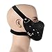 TSWRK Punk Faux Leather Mask, Wind Protector Motorcycle Biker Half Face Mask, Anti-Dust Sport Masks Halloween Costume