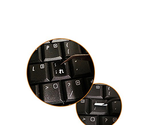 4 stickers adhesivos impermeables para teclado francés miniatura 4