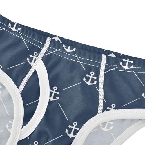 Boys' Exclusive Briefs Toddler Underwear 95% Combed Cotton Boxerbriefs 2T Nautical Anchor Pattern 284