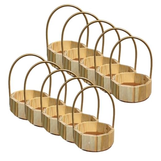 Kit 20 Cestas de madeira Pinus Redonda 13cm Com Alça de Presente Cesta Natal Cesta Páscoa